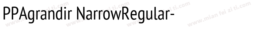PPAgrandir NarrowRegular字体转换